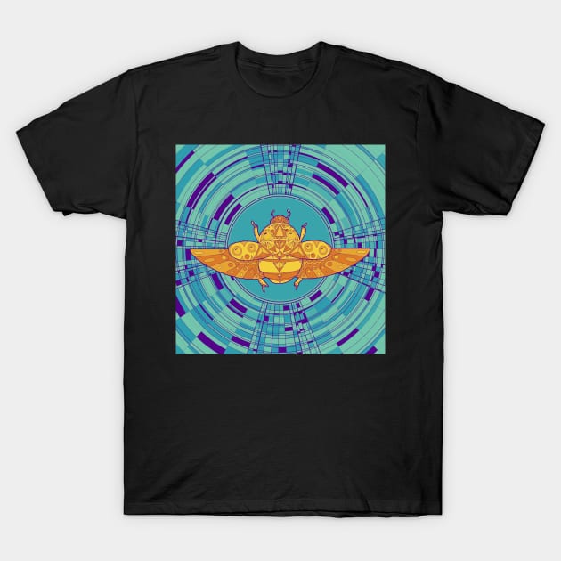 Sacred scarab T-Shirt by paintchips